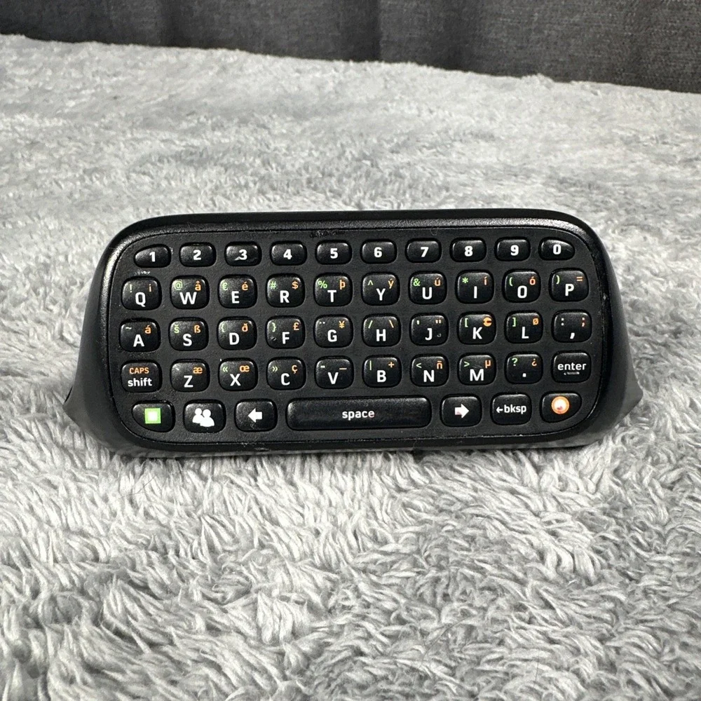 Genuine Microsoft Xbox 360 Controller Chatpad Keypad Black X852479-001 Tested